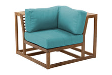 Laguna Teak Outdoor Corner Chair. Sunbrella Cushion