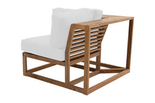 Laguna Teak Outdoor Corner Chair. Sunbrella Cushion