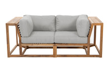 Laguna Teak Outdoor Loveseat. Sunbrella Cushion