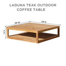 Laguna 39"x39" Teak Outdoor Coffee Table