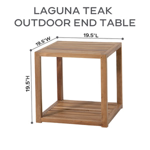 Laguna Teak Outdoor End Table