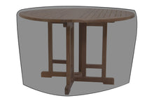 Lakeland 48" Round Teak Outdoor Drop Leaf Table WeatherMAX Outdoor Weather Cover