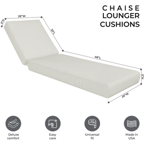 Universal Large Outdoor Lounge Chair Seat Cushions