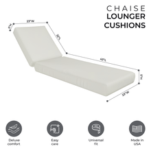 Universal Outdoor Lounge Chair Seat Cushions