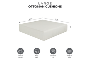 Universal Large Outdoor Ottoman Seat Cushions