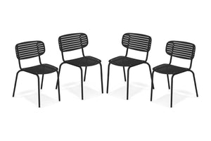 EMU Mom Stackable Steel Dining Side Chair Set