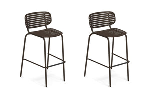 Set of 2 EMU Mom Stackable Steel Barstool