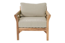 Monterey Teak Outdoor Club Chair. Sunbrella Cushion