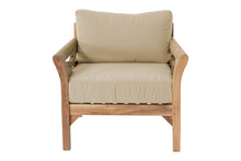 5 pc Monterey Teak Loveseat Deep Seating Set with Coffee Table. Sunbrella Cushion.