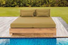 Monterey Teak Outdoor Daybed. Sunbrella Cushion.