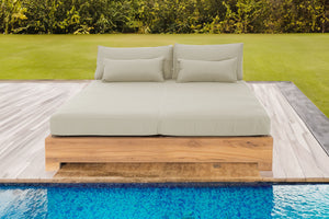 Monterey Teak Outdoor Daybed. Sunbrella Cushion.