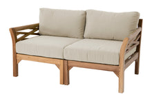 Monterey Outdoor Teak Loveseat. Sunbrella Cushion