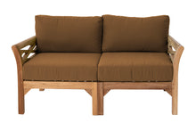 Monterey Outdoor Teak Loveseat. Sunbrella Cushion