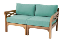 Monterey Outdoor Teak Loveseat. Sunbrella Cushion