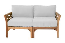 Monterey Outdoor Teak Loveseat. Sunbrella Cushion