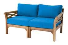 Monterey Outdoor Teak Loveseat. Sunbrella Cushion