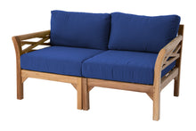 Monterey Outdoor Teak Loveseat. Sunbrella Cushion