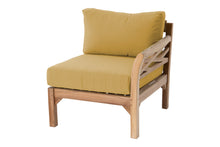 Monterey Teak Outdoor Right Arm Chair. Sunbrella Cushion