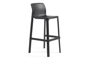 Set of 2 Nardi NET Fiberglass Resin Stacking Barstool