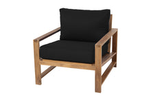 Newport Teak Outdoor Club Chair. Sunbrella Cushion.