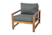 Newport Teak Outdoor Club Chair. Sunbrella Cushion.