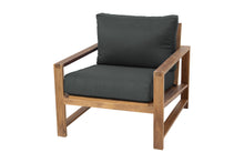 Newport Teak Outdoor Club Chair. Sunbrella Cushion.