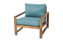 Newport Teak Outdoor Club Chair. Sunbrella Cushion.