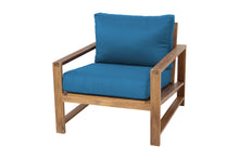 Newport Teak Outdoor Club Chair. Sunbrella Cushion.