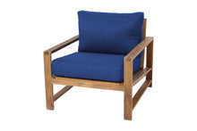 Newport Teak Outdoor Club Chair. Sunbrella Cushion.