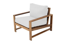 Newport Teak Outdoor Club Chair. Sunbrella Cushion.