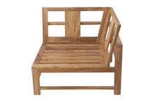 Newport Teak Outdoor Corner Chair. Sunbrella Cushion