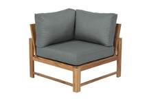 Newport Teak Outdoor Corner Chair. Sunbrella Cushion