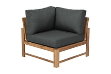 Newport Teak Outdoor Corner Chair. Sunbrella Cushion