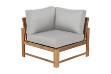 Newport Teak Outdoor Corner Chair. Sunbrella Cushion