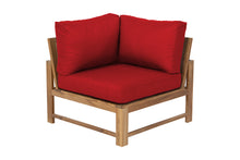 Newport Teak Outdoor Corner Chair. Sunbrella Cushion