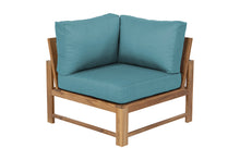 Newport Teak Outdoor Corner Chair. Sunbrella Cushion