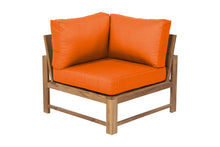 Newport Teak Outdoor Corner Chair. Sunbrella Cushion