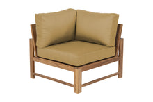 Newport Teak Outdoor Corner Chair. Sunbrella Cushion