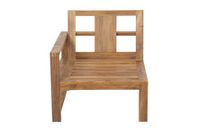 Newport Teak Outdoor Left Arm Chair. Sunbrella Cushion