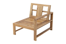 Newport Teak Outdoor Right Arm Chair. Sunbrella Cushion