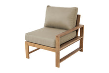 Newport Teak Outdoor Right Arm Chair. Sunbrella Cushion