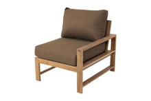 Newport Teak Outdoor Right Arm Chair. Sunbrella Cushion