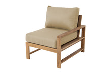 Newport Teak Outdoor Right Arm Chair. Sunbrella Cushion