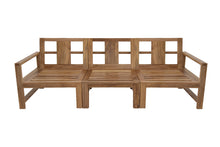 Newport Teak Outdoor Sofa. Sunbrella Cushion.