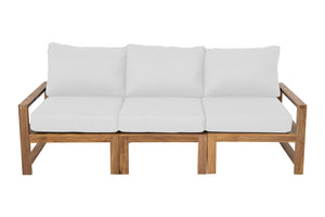 6 pc Newport Teak Seating Group with 42" Coffee Table. Sunbrella Cushion.