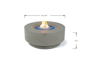 Elementi Plus OFG414LG Colosseo Concrete Outdoor Fire Table