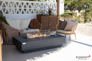 Elementi Plus OFG415DG Positano Concrete Outdoor Fire Table