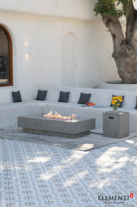 Elementi Plus OFG415LG Riviera Concrete Outdoor Fire Table