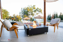 Elementi Plus OFP101BB Copenhagen Porcelain Top Outdoor Fire Table