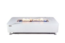 Elementi Plus OFP102BW Athens Porcelain Top Outdoor Fire Table